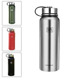 Double Walled Stainless Steel Water Bottle Vacuum Insulated 