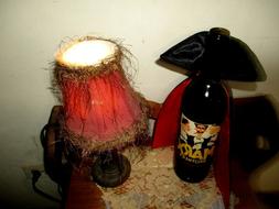 DRACULA VAMPIRE CAPE WINE BOTTLE COVER HALLOWEEN PARTY  FREE