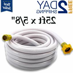 Drinking Water Hose 25ft x 5/8" Heavy Duty Lightweight Drink