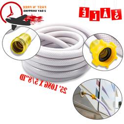 Drinking Water Hose 25ft x 5/8" Heavy Duty Lightweight Drink
