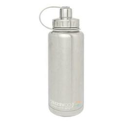 Eco Vessel Boulder Insulated Water Bottle Silver 32 Oz