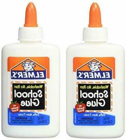 Elmers Washable No-Run School Glue, 4 oz, 1 Bottle  - Pack o