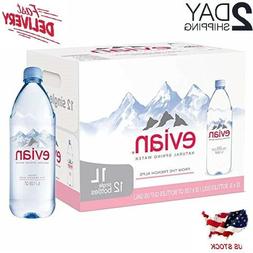 Evian Natural Spring Water  Naturally Filtered Spring Water