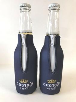 Corona Extra Crown 12 oz Bottle Koozie Cooler Coozie ~ Set o