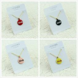 Fashion Woman Man Lover Gold Chain Cute Enamel Cola Bottle C