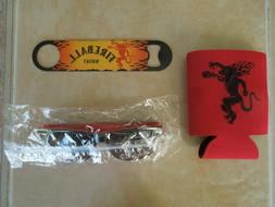 FIREBALL WHISKY PROMO BUNDLE * SUNGLASSES * KOOZIE *  METAL 