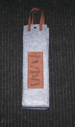 Flannel Wine Bottle Tote Bag Travel Gift Holder Carrier Pers