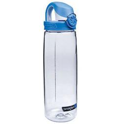 Nalgene Tritan On The Fly Water Bottle, Clear with Blue/Whit