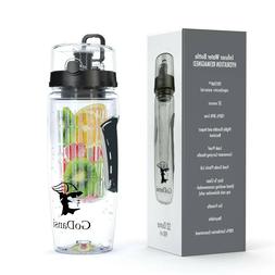 Godansi Fruit Infuser Water Bottle -32 Oz Sports Bottle - Fr