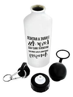 Funny Water Bottle Half-Ass Funny Quote Water Bottle Aluminu