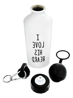 Funny Workout Gifts for Men I Love His Beard Funny Gag Alumi