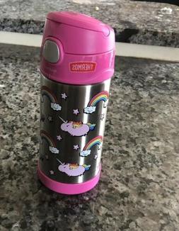 FUNTAINER&reg; STAINLESS STEEL WATER BOTTLE WITH STRAW FAT UNIC