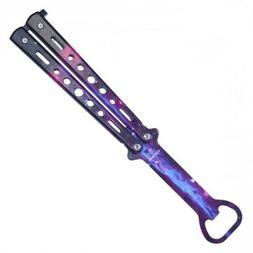 Galaxy BOTTLE OPENER Practice BALISONG BUTTERFLY Knife Butte