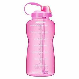 QuiFit Gallon Sport Water Bottle with Drinking Straw and 