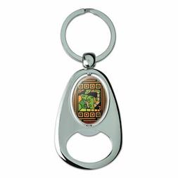 Geometric Apatosaurus Dinosaur Spinning Oval Bottle Opener K