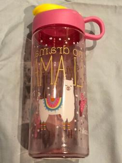 Girls Water Bottle Zak No Drama Llama Pink Yellow Birthday P