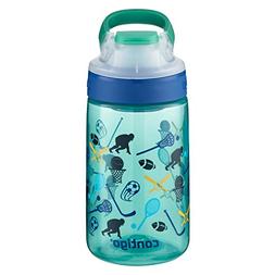 Contigo Gizmo Sip 14 Ounce Kids Water Bottle - Jungle Green 