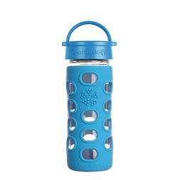 Lifefactory 12oz Glass Bottle with Classic Cap and Silicone 