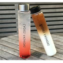 Glass Water Bottle Large Capacity Transparent Cover Glass Cu