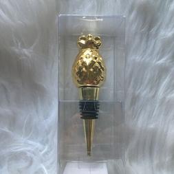 Gold Pineapple Wine Bottle Stopper NEW Stocking Stuffer Host