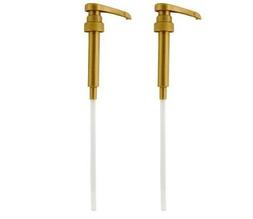Gold Pump For Torani 750ml Bottle  0.25oz LOT OF TWO !