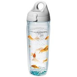 Tervis Goldfish Water Bottle with Lid, 24 oz, Clear