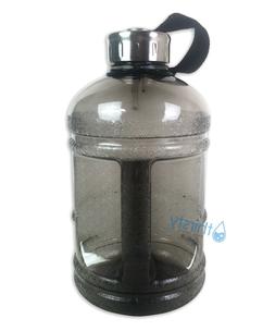Grey BPA Free Half Gallon Water Bottle Drinking Gym Jug Cant