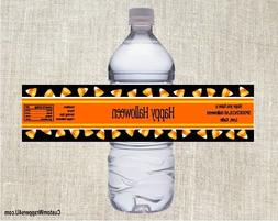 Halloween Candy Corn Party Favor Water Bottle Labels Persona