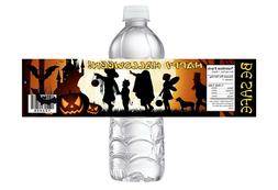 HALLOWEEN PARTY, BIRTHDAY OR  CLASS PARTY FAVORS WATER BOTTL