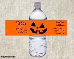 Halloween Pumpkin Jack-O-Lantern Party Favor Water Bottle La