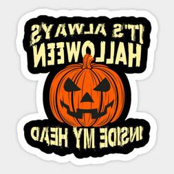 Halloween pumpkin Vinyl Wall Bumper Bottle Phone Decal Decor