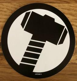 MARVEL Hammer THOR Black WHITE Window DECAL Car STICKER Lapt