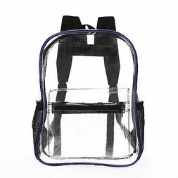 Heavy Duty Clear Transparent Backpack See Through Book-bag