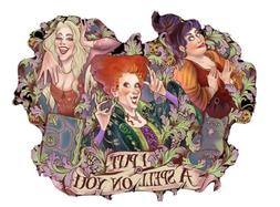 hocus pocus 3x3 Water Bottle Sticker