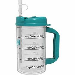 Hydr-8 Water Bottle Time Marked Air Insulated 32 Ounce Mug S