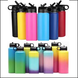 Hydro Stainless Steel Water Bottle Flask Insulated Straw Lid