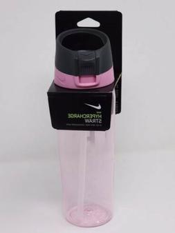 Nike Hypercharge Straw Water Bottle 24 OZ BPA-Free "NIKE" Pi