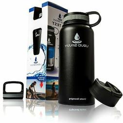 Insulated Hot Cold Water Bottle Wide Mouth Double Walled Vac