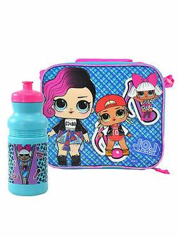 LOL Surprise Insulated Lunch Bag w/Shoulder Strap & 18oz Wat
