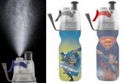 O2COOL Insulated Mist 'N Sip Squeeze Water Bottle, 12 oz, Ba