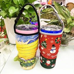 Insulated Neoprene Water Bottle Holder Bag Case Pouch Cover 