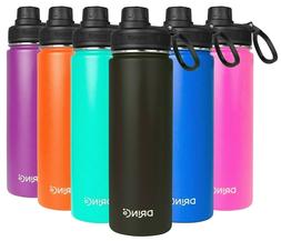 DRINCO Insulated Stainless Steel Water Bottle 20 oz. With Sp