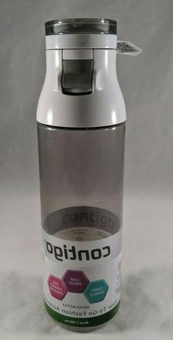Contigo Jackson Reusable Water Bottle 24 oz Smoke Carry Loop