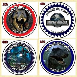 Jurassic Park Jurassic World Birthday Favor Sticker 1 Sheet 