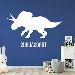 Kids Dinosaur Wall Sticker - Torosaurus Window Stickers for 