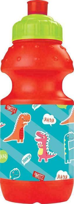 KIDS DINOSAUR WATER BOTTLE DRINKS JUICE CHILDRENS SCHOOL PIC