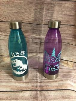 Kids Personalized Water Sports Bottle 20oz Monogrammed - Pla