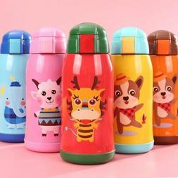 Kids Thermos Cup Cartoon Cute Stainless Steel Vacuum Flask W