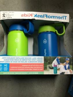 ThermoFlask Kids Vacuum Insulated SS 14oz Water Bottle 2-Pac