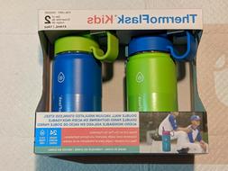 ThermoFlask Kids Vacuum Insulated SS 14oz Water Bottle 2-Pac